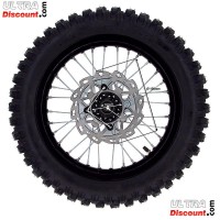 Roue Arrire Complte 14'' Noire pour Dirt Bike AGB30 photos 1