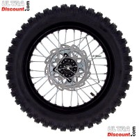 Roue Arrire Complte 14'' Noire pour Dirt Bike AGB30 images 2