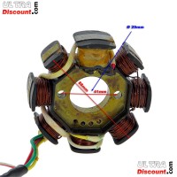 Stator pour Scooter Chinois 50cc 4temps (5 fils) images 2