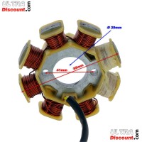 Stator pour Scooter Chinois 50cc 4temps (4 fils) photos 1