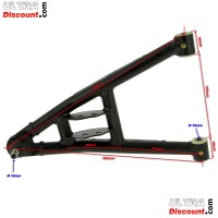 Triangle de Suspension Infrieur Gauche pour Quads Shineray 200ST-9 photos 1