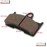 Plaquette de frein dirt bike type 10 photos 1