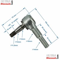 Rotule de suspension suprieure pour Quad Shineray 200cc photos 1