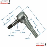 Rotule de suspension suprieure pour Quad Bashan 250cc images 2