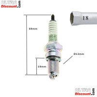 Bougie NGK Platinium pour quad Shineray 200cc STIIE photos 1 Bougie NGK Platinium pour quad Shineray 200cc STIIE photos 1