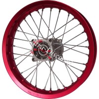 Jante arrire Rouge 14'' pour dirt bike AGB30 (:15mm, type 4 ) images 3