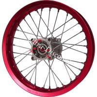 Jante arrire Rouge 14'' pour dirt bike AGB30 (:15mm, type 4 ) photos 2