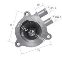 Corps de pompe  eau pour Quad Shineray 250cc ST-9E photos 2