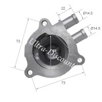 Corps de pompe  eau pour Quad Bashan 200cc (BS200S-7) images 3