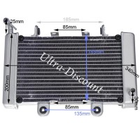 Radiateur + adaptateur + ventilateur Shineray 250cc STIXE photos 1