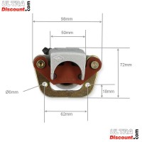 Etrier de frein avant Droit pour quad Bashan 300cc (BS300S-18) photos 1