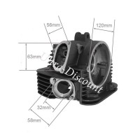 Culasse pour moteur de quad Bashan 300cc (BS300S-18) photos 3