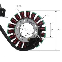 Stator Pour Quad Shineray 300cc (XY300STE - XY300ST-4E) images 2