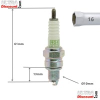 Bougie NGK Platinium pour Dax 50cc images 2