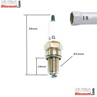 Bougie d'origine pour Quad Shineray 200cc STIIE photos 1 Bougie d'origine pour Quad Shineray 200cc STIIE photos 1