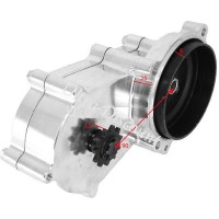 Dmultiplicateur chrome double chaine pour pocket bike cross (8mm) photos 1