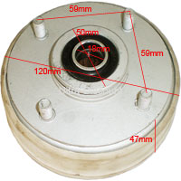 Moyeu de roue avant 85mm Quad Bashan 200cc (BS200S-3A) images 3