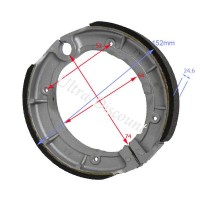 Machoires de frein avant pour Quad Bashan 200cc (BS200S-3) photos 1