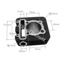 Cylindre pour Quad Bashan 300cc (BS300S-18) photos 1