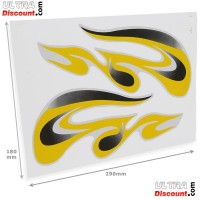 Autocollants pour Quad Shineray 200cc Jaune photos 1