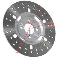 Disque de frein arrire pour Quad Shineray 200cc (STIIE) images 2