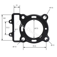 Joint de culasse moteur de quad shineray 300cc (XY300ST-5E) photos 1