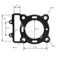 Joint de culasse moteur de quad shineray 300cc (XY300ST-5E) images 2