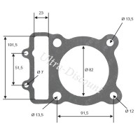 Joint d'embase pour Quad Shineray 300cc (XY300ST-5E) images 2