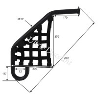 Marche pieds Gauche pour Quad Shineray 250cc ST-9E photos 1