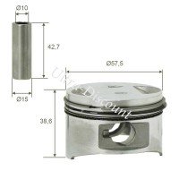Kit piston pour quad Shineray 150 cc (XY150ST) photos 1