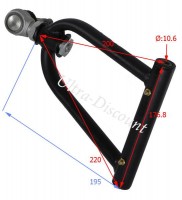 Bras de suspension suprieur gauche quad Bashan 200cc (BS200S-3) photos 1