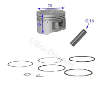 Kit piston dirt bike 250 cc (type 3) photos 1