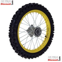Roue Avant 14'' Or pour Dirt Bike AGB29 photos 1