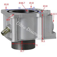 Cylindre quad Shineray 250 cc ST-9E (type 2) images 2