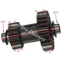 Pignonerie de marche arrire pour Quad Bashan 300cc BS300S-18 photos 1