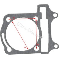 Joint d'embase pour moteur quad Shineray 200cc (XY200ST-6A) photos 1