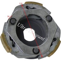 Machoires pour embrayage Scooter Chinois 125cc - 4 temps photos 1