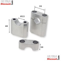 Pontet de direction + vis pour Dirt Bike (type1-Alu) photos 2