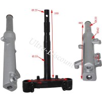 Fourche pour scooter Chinois Jonway 125cc YY125T photos 1