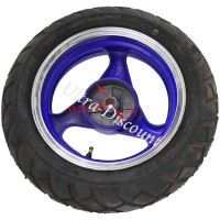 Roue Arrire Scooter Chinois 50 ~ 125cc ( bleu - type 1 ) photos 1