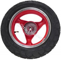 Roue Arrire Scooter Chinois 50 ~ 125cc ( Rouge - type 1 ) photos 1