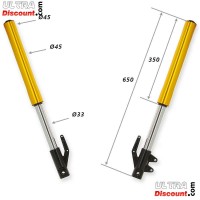 Bras de Fourche pour Dirt Bike Or (650mm) photos 1