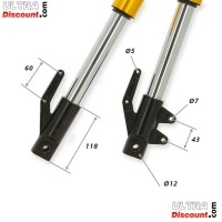 Bras de Fourche pour Dirt Bike Or (650mm) photos 2