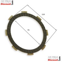 Disque de friction d'embrayage Quad Shineray 250 cc ST-9E images 2