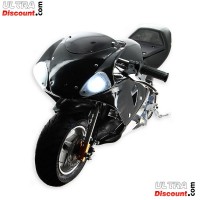 Pocket Bike 49cc noir avec optique avant photos 2