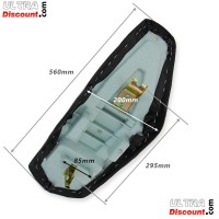 Selle Noire pour Quad 110cc, 125cc, lectrique (type 2) photos 1
