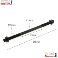 Axe de Roue 12mm x 210mm pour Dirt Bike photos 1