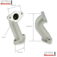 Pipe d'Admission pour Dirt Bike 22mm (type2) photos 1