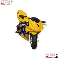 Pocket Bike 49cc Haute Qualit Jaune et Bleu photos 2