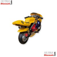 Pocket Bike 49cc Haute Qualit Jaune et Bleu photos 1